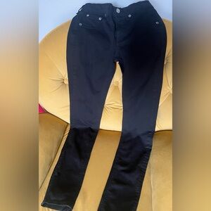 Rag & Bone Black Mid Rise Skinny Jeans, Size 25. EUC.